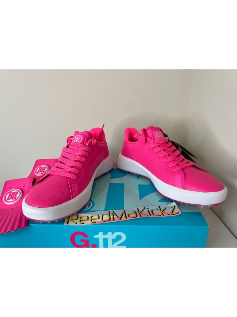 G/FORE G.112 KILTIE GOLF SHOES KNOCKOUT PINK WOMENS GLF000041 - Picture 7 of 12